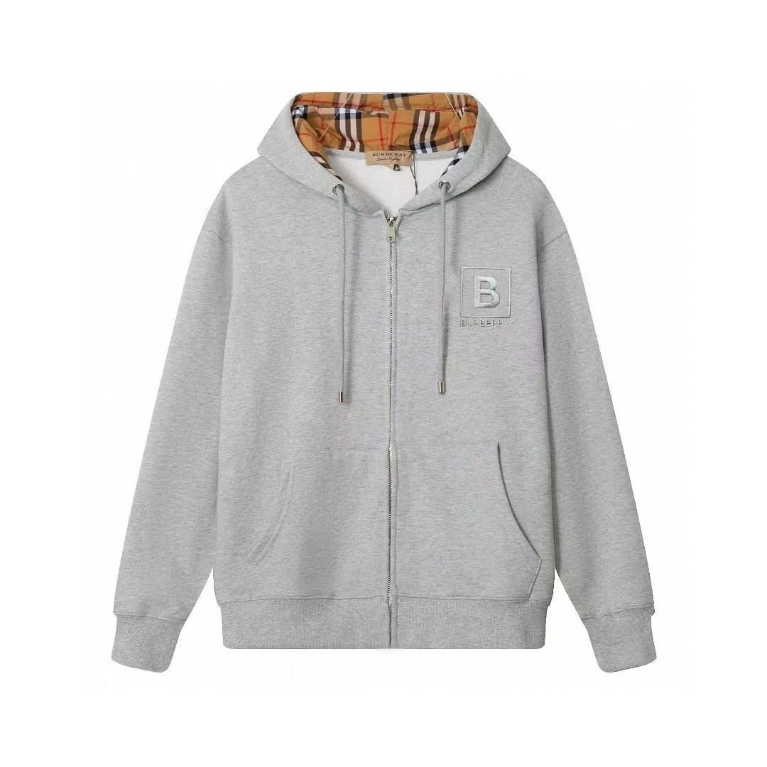 Berry Zip Up Grey